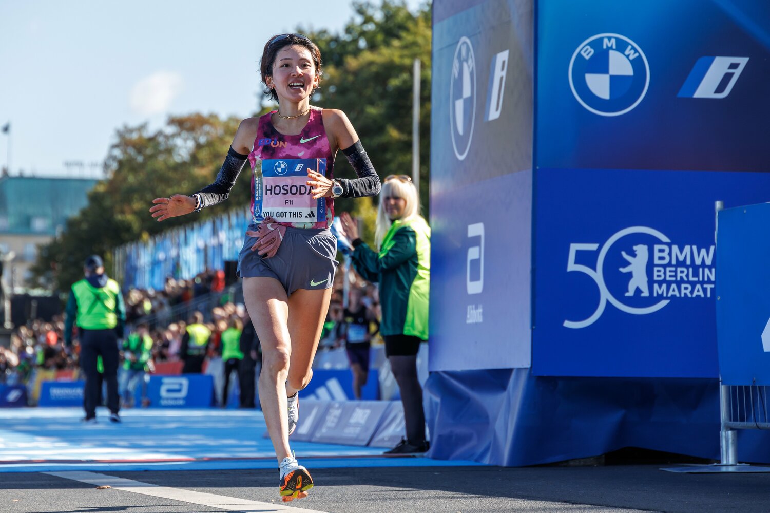 五輪直後のベルリンマラソンで日本歴代7位の記録をマークすると、12月のクイーンズ駅伝でもエース区間で区間賞。快進撃を続ける　©JIJI PRESS
