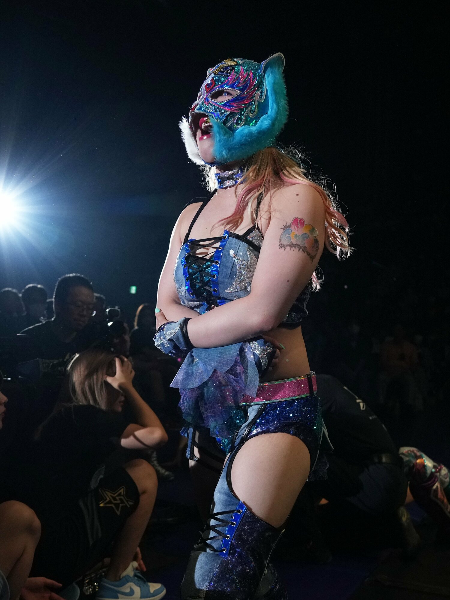 『5★STAR GP』開幕戦で朱里に敗れたスターライト・キッドだが、その後は無敗で勝ち点を重ねている　©Essei Hara