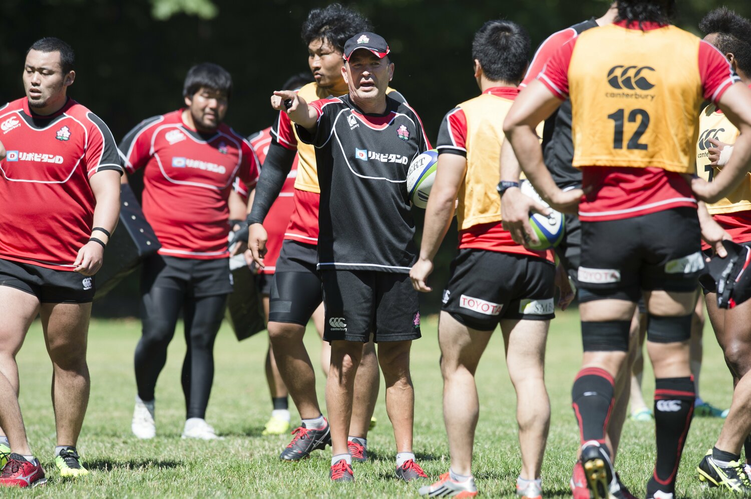 W杯を控えた日本代表の練習風景（2015年）©Yuka Shiga/AFLO