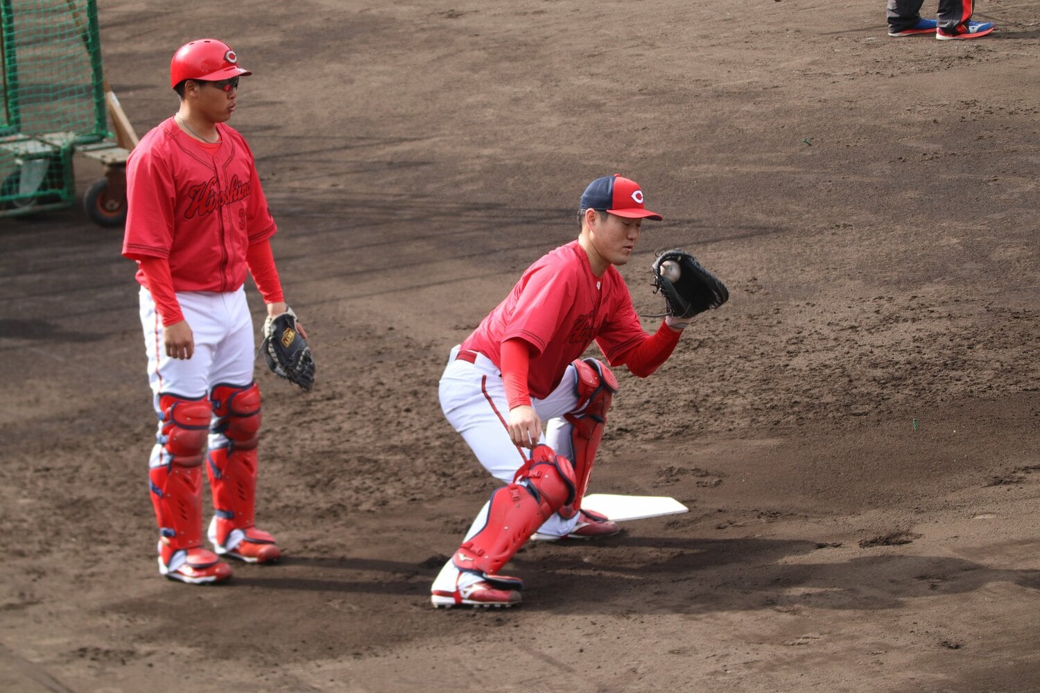 捕手ノックの様子 ©Kou Hiroo