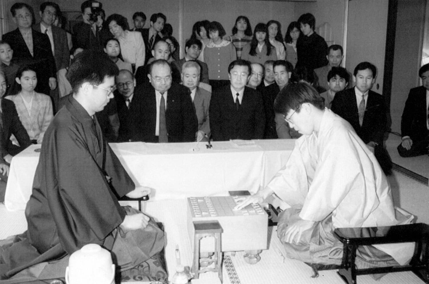 大きな注目を集めた名人戦　©Mainichi Newspapers