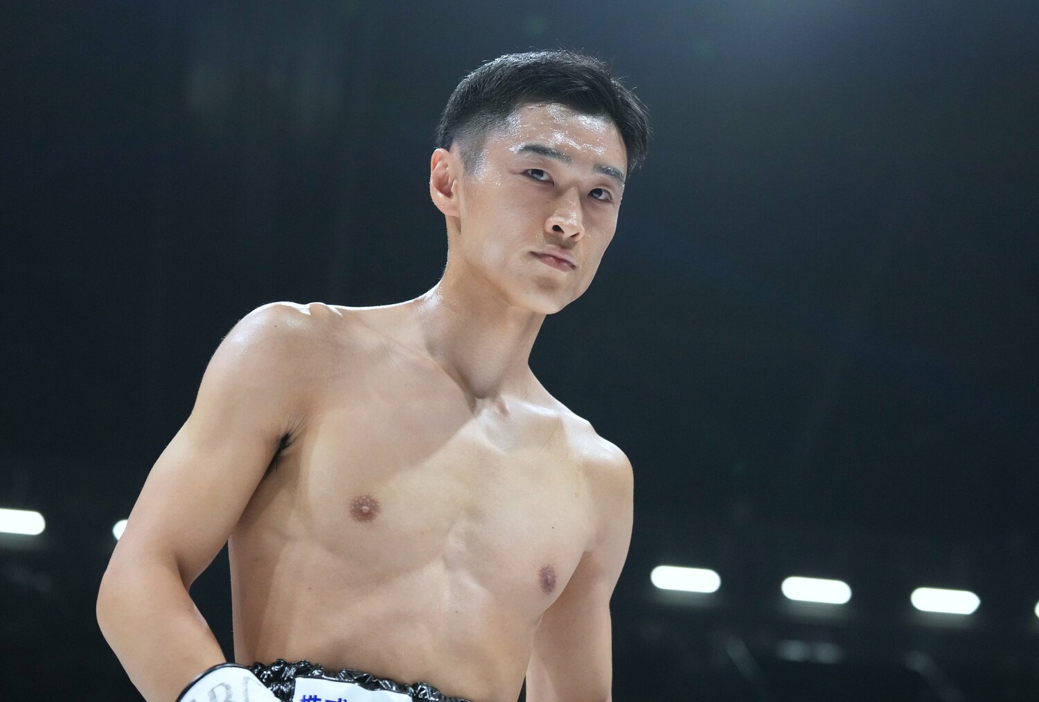 試合開始直前の西田凌佑はこの表情　©Naoki Fukuda