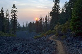 オレゴンの夕陽。 