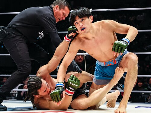 桜庭和志氏を尊敬するジン・テホが鮮やかキムラロックで一本勝利