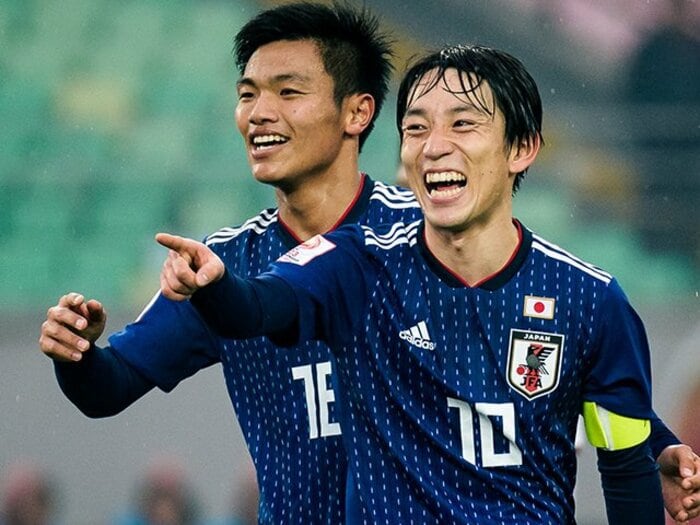 森保Jは人を代えても型がブレない。サイドを広く使い、後ろから繋ぐ。＜Number Web＞ photograph by Getty Images