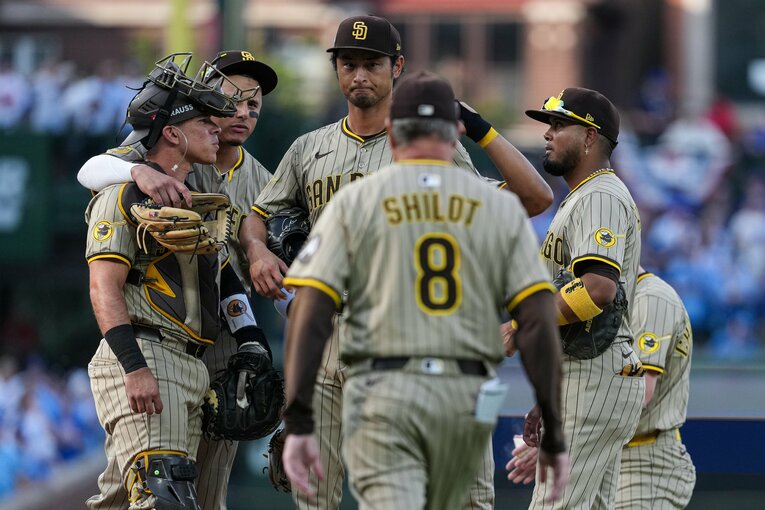 ポストシーズンの大事な一戦を託されたダルビッシュだったが…　©Getty Images