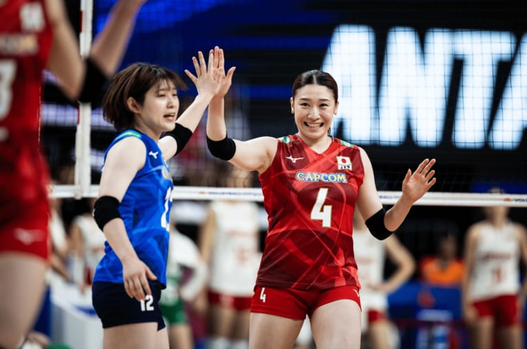 石川真佑／VNL2024　©︎Volleyball World