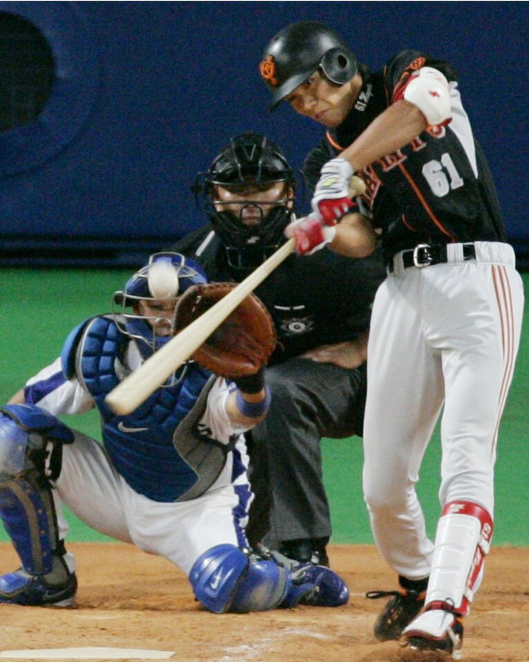 2007年プロ初安打　©Kyodo News