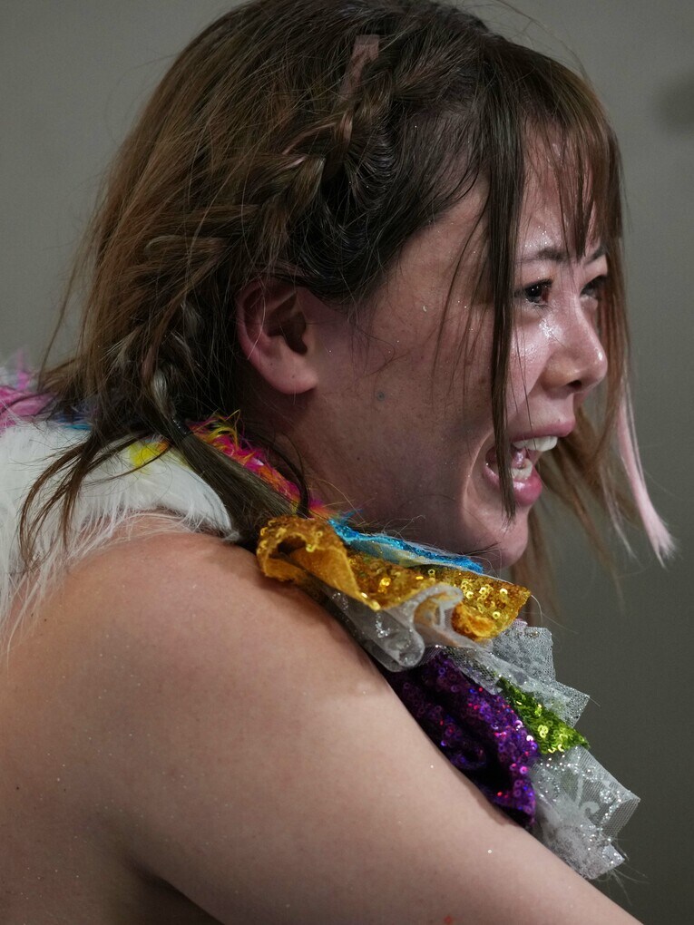 「勝ちたかった」と語る岩谷麻優　©Essei Hara