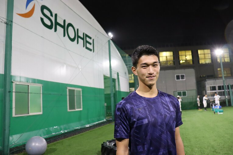 2021年の楽天ドラ1・吉野創士（ドラフト指名直後）　©Genki Taguchi