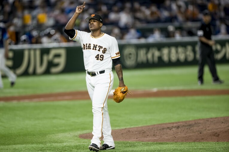 昨季は56試合に登板したビエイラ。160キロ超の速球を武器に19セーブをあげた ©︎Kiichi Matsumoto