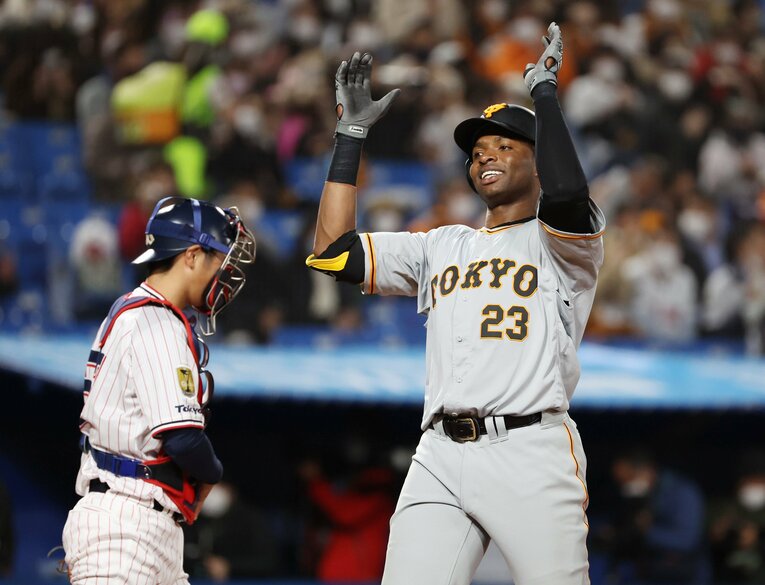 巨人時代から日本野球を徹底的に勉強して２年目の飛躍につなげた　©︎JIJI PRESS