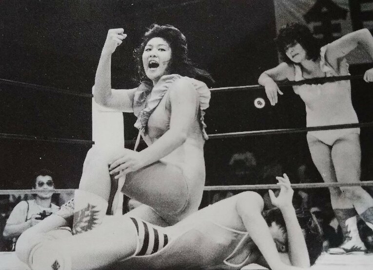 全女で活躍したジャンボ堀さんの現役時代　提供：ジャンボ堀