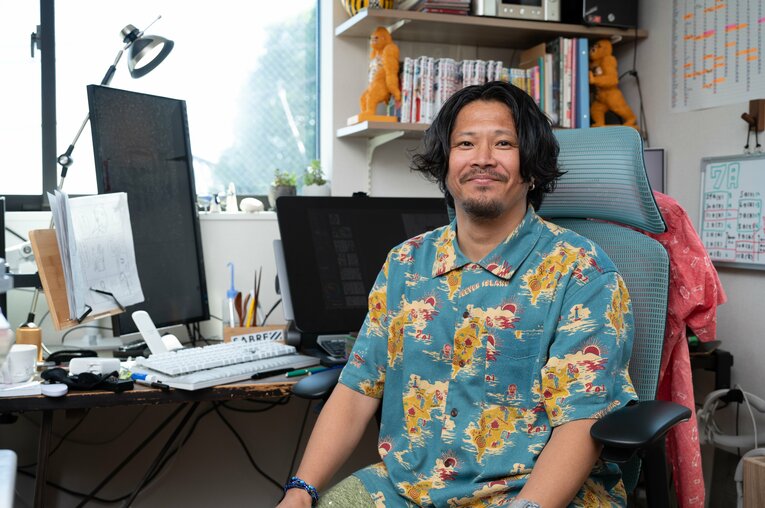 かつては野球専門誌でも仕事をしていたというクロマツさん。高校に野球取材に赴くことも多い ©Tadashi Hosoda