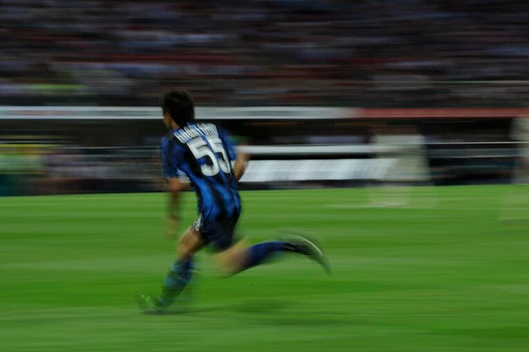 インテル時代の長友佑都（2011年）©Takuya Sugiyama