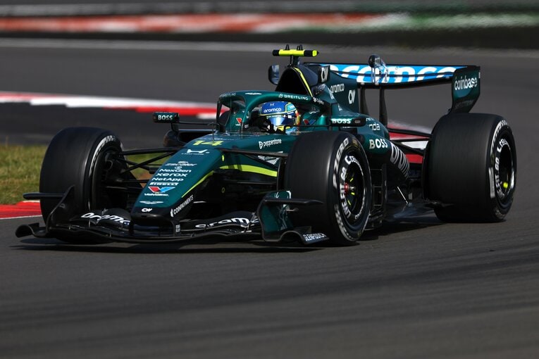 イギリスGPのアストンマーティンはアロンソが18位、ストロールが19位。いまだ苦しい戦いが続く ／ photograph by HRC