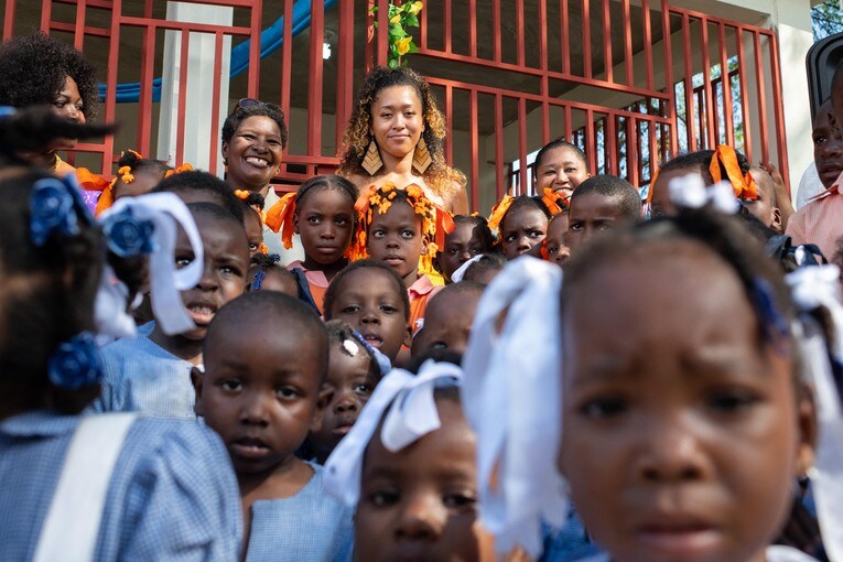 ハイチを訪れた大坂なおみ　©L'EQUIPE/AFLO