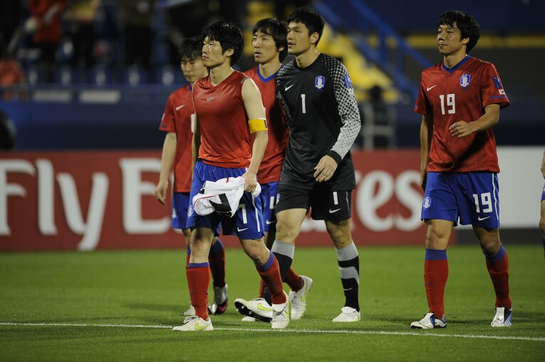 チョン・ソンリョンとパク・チソン　©Takuya Sugiyama
