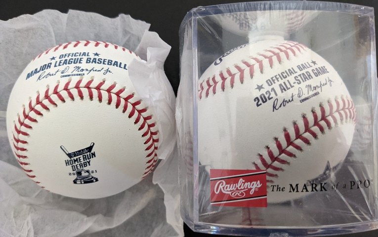 2021MLBオールスター、ホームランダービー、試合で使われる公式球©Aki