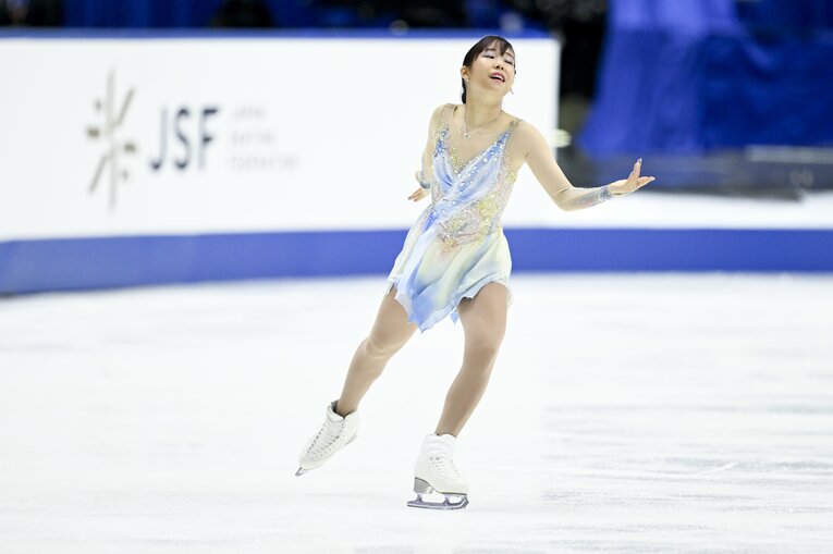 三原舞依のNHK杯フリーの演技　©Asami Enomoto