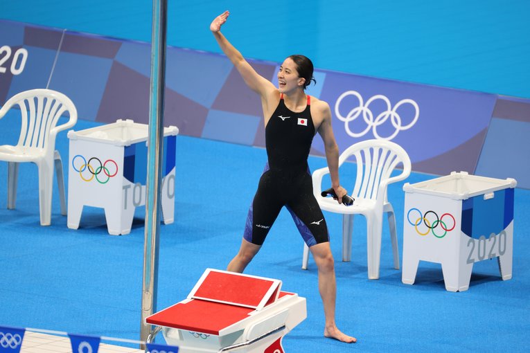 個人メドレーで2冠を達成するなど、本番で「強さ」を発揮した大橋悠依　©︎Takuya Mastunaga/JMPA