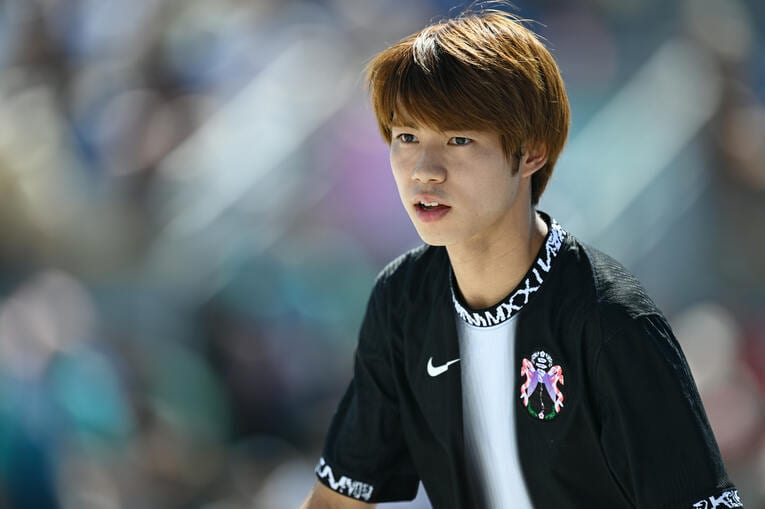 奇跡的な大逆転劇を見せた堀米　©Asami Enomoto／JMPA