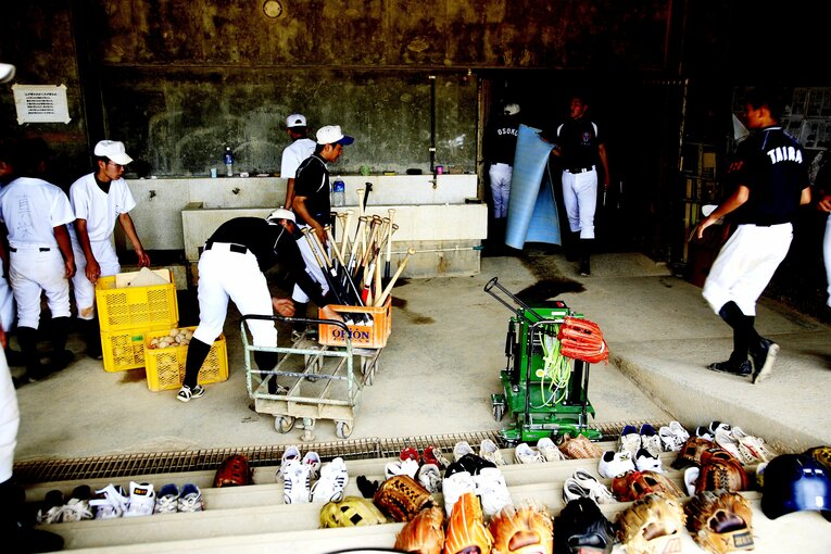 東浜在籍時の沖縄尚学・練習風景　©Tamon Matsuzono
