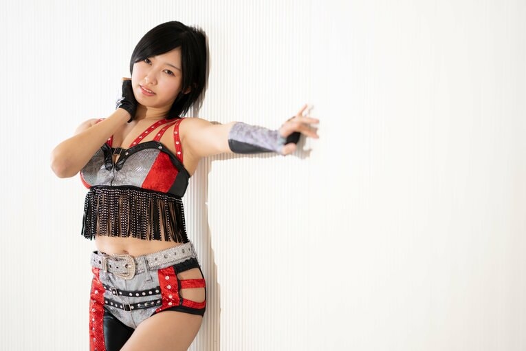 マリーゴールドのプロレスラー・咲村良子　©Shiro Miyake