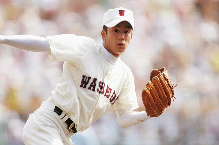 2006年、夏の甲子園で圧巻の投球を見せた斎藤佑樹（早稲田実）。準決勝で対戦した鹿児島工ナインが、斎藤の「覚醒」について語った ／ photograph by Katsuro Okazawa