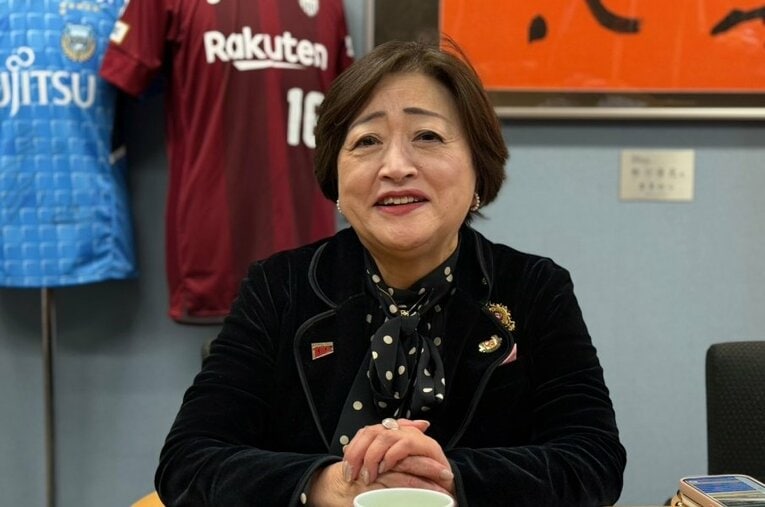 興國高校（大阪）の理事長・草島葉子氏 ／ photograph by Yuji Yanagawa