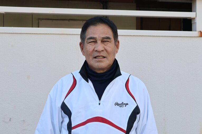 阪神大震災時に神港学園野球部を率いていた北原元監督 ©Fumi Sawai