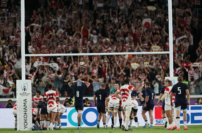 稲垣啓太のトライシーン／スコットランド戦 ／ photograph by Naoya Sanuki