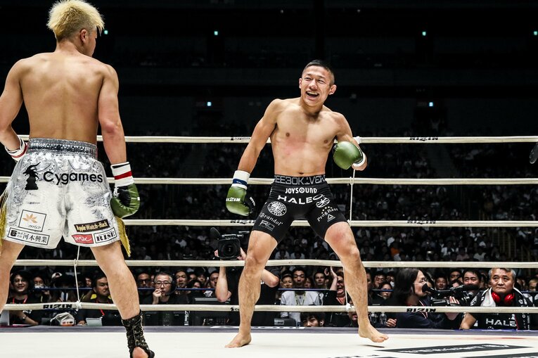 【アンケート10位】那須川天心vs.堀口恭司（2018年）©RIZIN FF Susumu Nagao