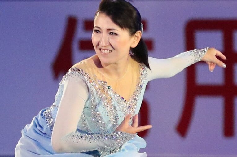 2018年の「レジェンドオンアイス」で演技する伊藤みどりさん ／ photograph by JIJI PRESS