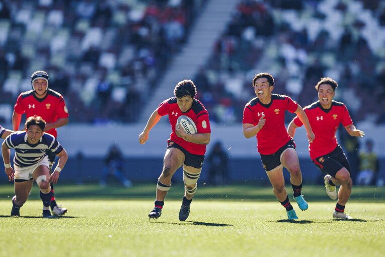 準決勝の明大戦では前半は拮抗した勝負だったが後半で帝京大が一気に突き放した　©Kiichi Matsumoto