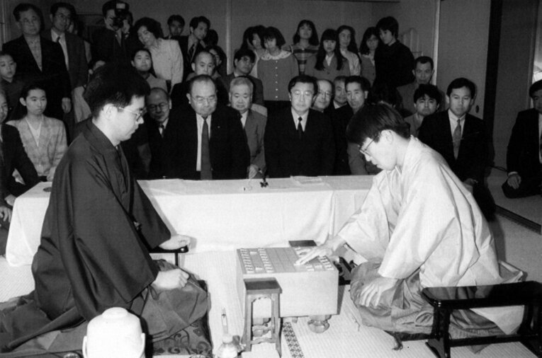 大きな注目を集めた名人戦　©Mainichi Newspapers