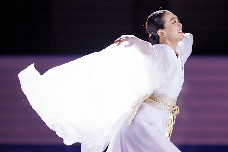 「MAO RINK」オープニングイベントに登場した浅田真央　©Kiichi Matsumoto