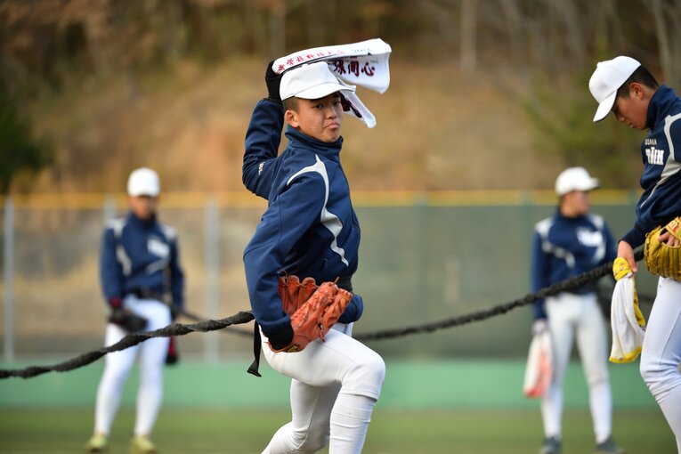 大阪桐蔭の練習風景（2022年）　©︎Hideki Sugiyama