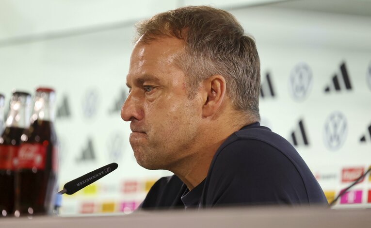 フリック監督　©DPA/JIJI PRESS