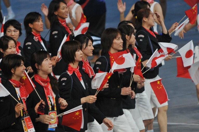 北京五輪女子バレーボール代表 ／ photograph by Naoya Sanuki/JMPA