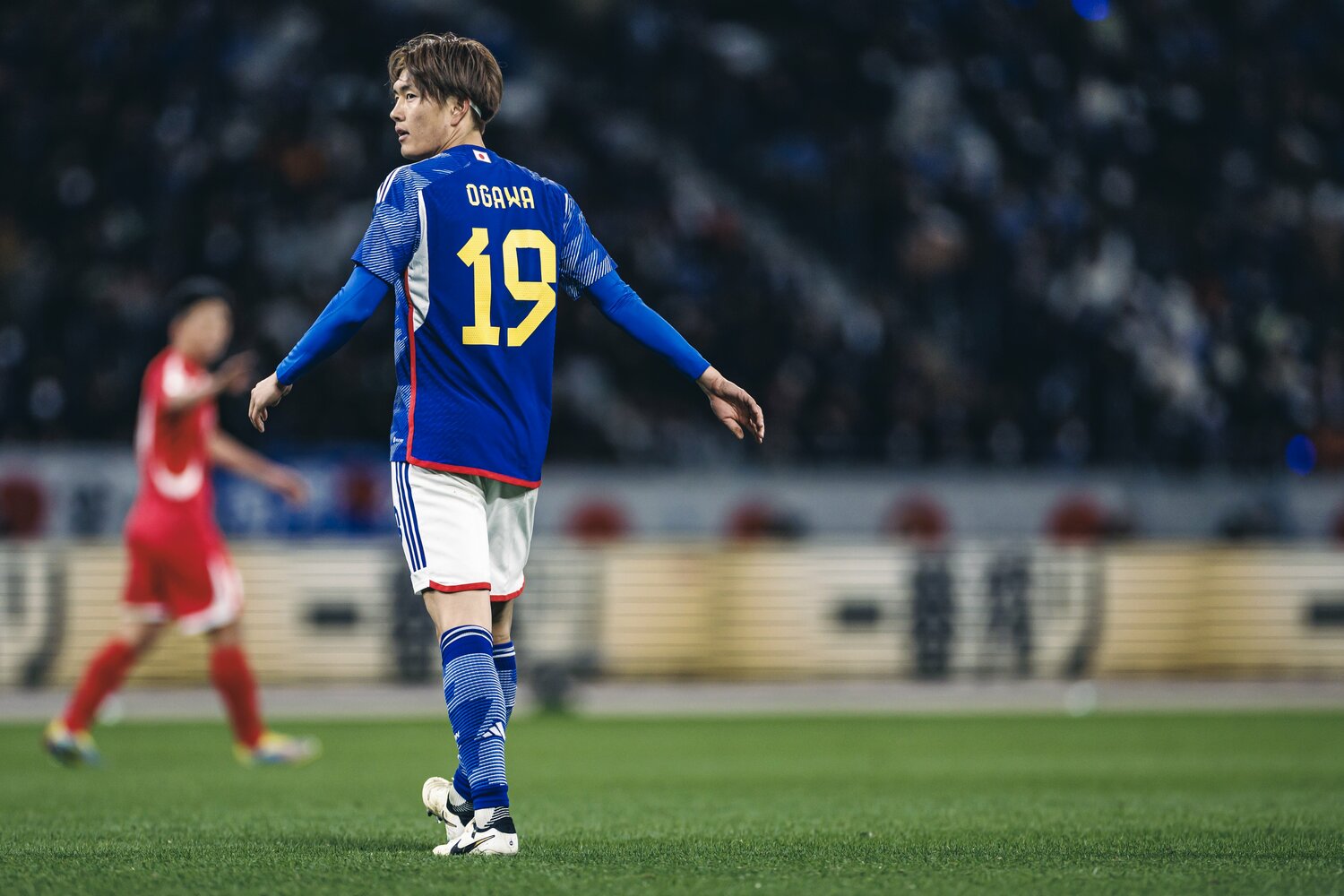 オランダでの活躍が評価され、今年3月の北朝鮮戦で日本代表復帰。上田綺世らが定着するワントップ争いに名乗りを上げた ©︎Kiichi Matsumoto/JMPA