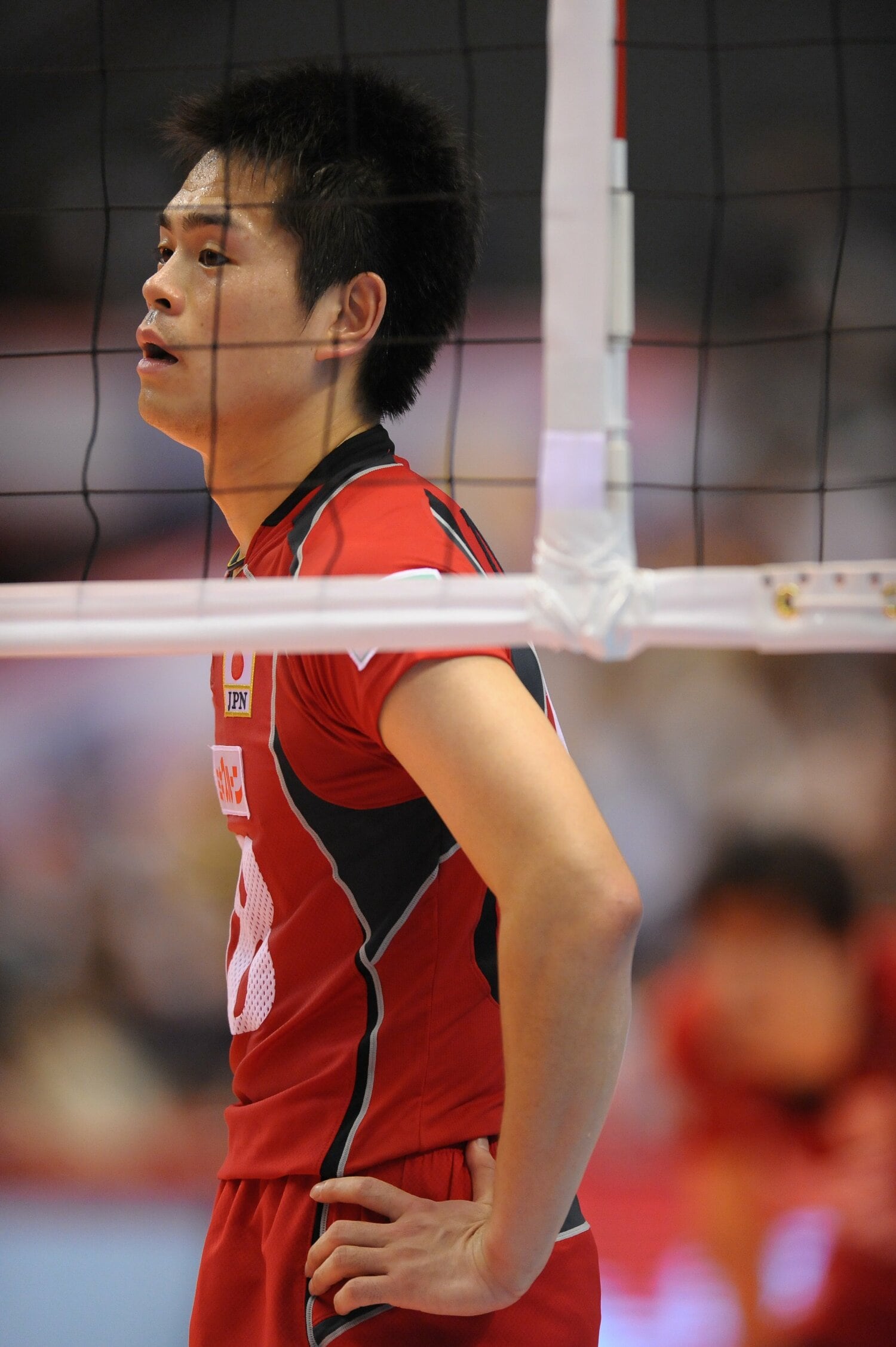 現役時代の朝長監督（2008年北京五輪予選）　©︎Toshiya Kondo