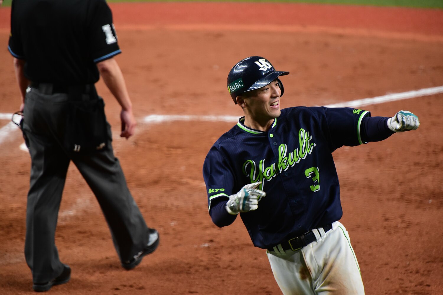 2021年日本シリーズでは全試合にショートとしてスタメン出場、日本一に貢献した　©Naoya Sanuki