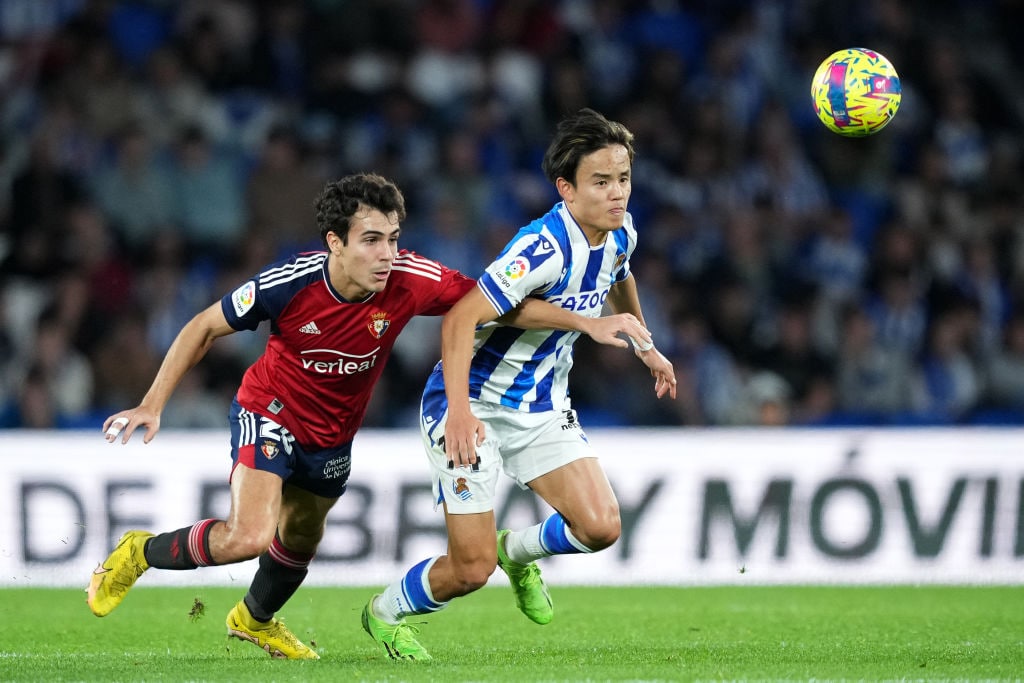 オサスナ戦の久保　©Getty Images