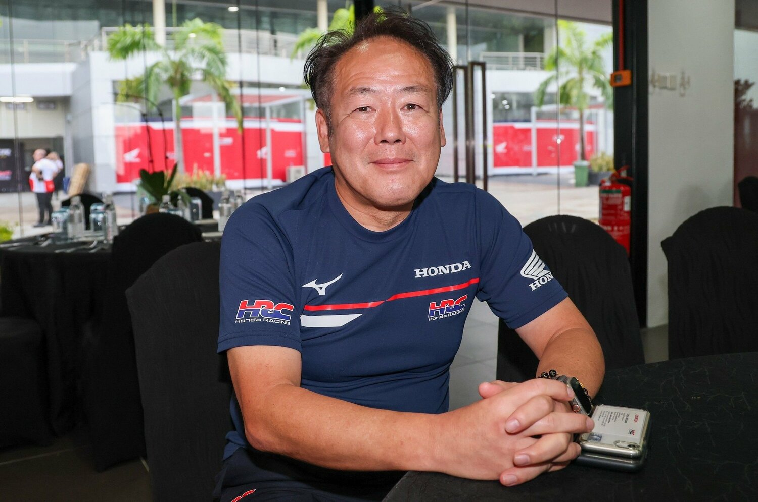 今季への手応えを語ったHRCの石川2輪レース部長　©Satoshi Endo