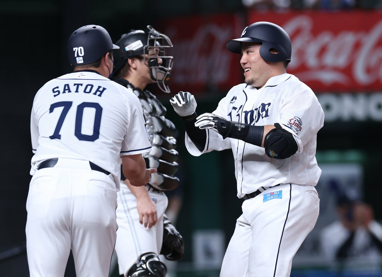 40本塁打に到達した山川。打点との二冠王なるか ©JIJI PRESS