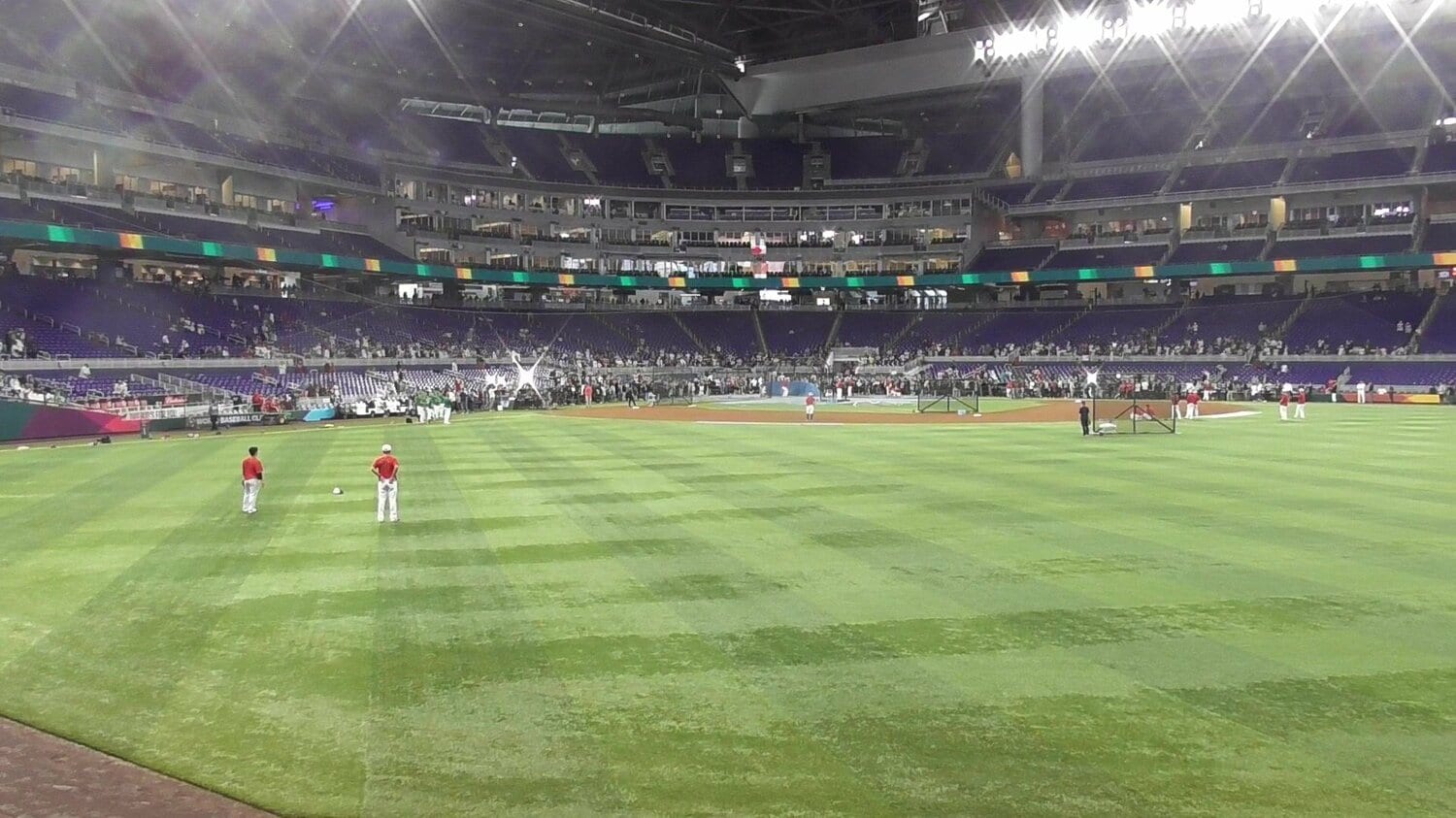 WBC準決勝前のバッティング練習 ©Aki