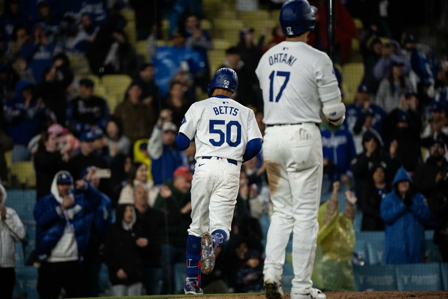 ベッツと大谷は今季、どれだけの得点をファンに見せてくれるだろうか ©Nanae Suzuki