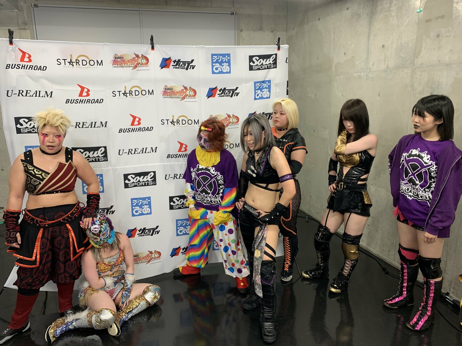 敗者ユニット強制移動マッチで大江戸隊加入が決まった際のキッド　©Norihiro Hashimoto