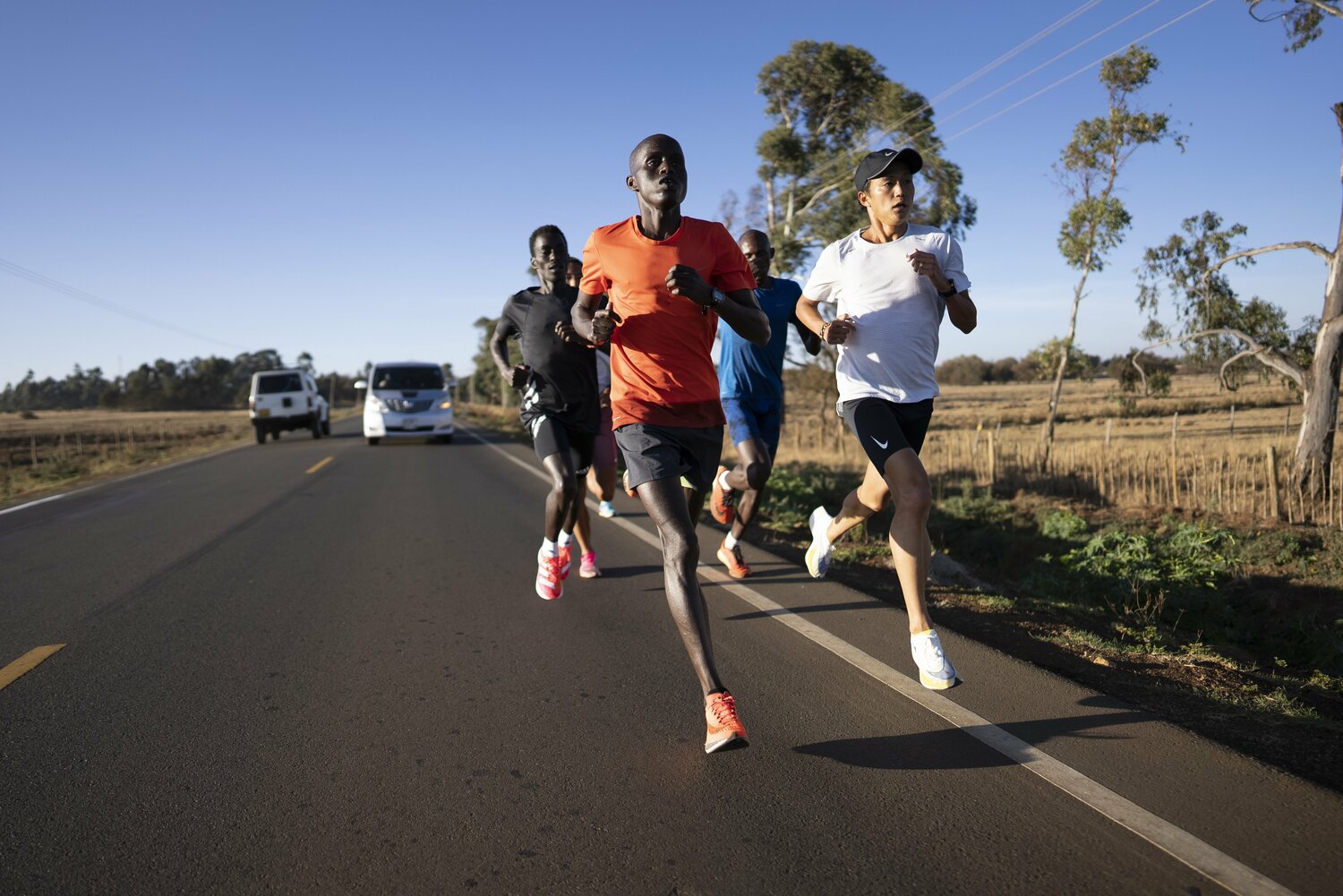 ケニアでの練習の様子　(C)Junya Osako